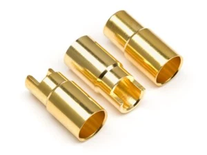 NEW HPI 101953 Female Gold Conns 6.0mm Dia 3 Pcs FREE US SHIP - Picture 1 of 1