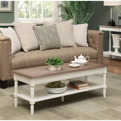 Convenience Concepts French Country Coffee Table Driftwood/White - Image 1 of 4