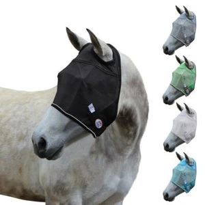 Premium Reflective Safety Horse Fly Mask No Ears or Nose Cover 1 Year Warranty - Picture 1 of 13