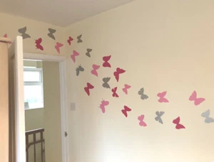 Pegatinas de pared de mariposa | Calcomanías de pared de mariposa | Decoración de arte de pared de mariposa - Imagen 1 de 7