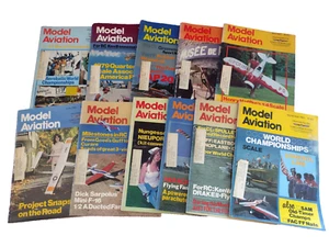 Model Aviation Magazines Radio Control Airplane Enthusiast Hobby 1980 LOT OF 11 - Imagen 1 de 13
