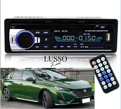 Autoradio Bluetooth STEREO 1-DIN JSD-520 per Camion AUTO - MP3, SD, USB, 4x60W - Immagine 1 di 4