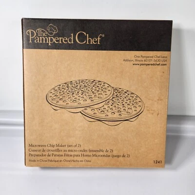 Pampered Chef Microwave Chip Maker Set  New 1241 - Image 1 of 4