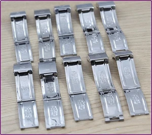 Funktionstüchtig 10 Stück 17 mm Edelstahlverschluss passend für 20 mm Jubiläumsarmband. - Bild 1 von 18