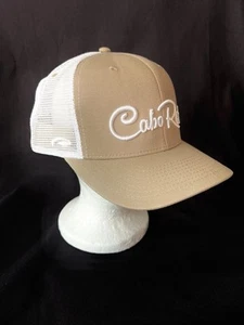 Cabo Real Hat Mexico Golf Club Course Cap Pukka Khaki Mesh Snap Back NEW - Picture 1 of 10