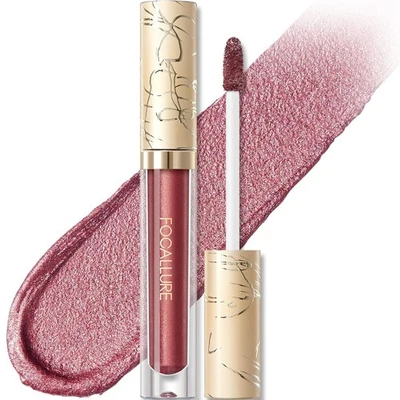 Lápiz labial líquido metálico FOCALLURE, labio antiadherente taza RD01 Love Galore VENDEDOR DE EE. UU. Foto 1 de 4