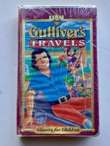 Gulliver's Travels (VHS, 1998) DRONE neuf scellé or animation pour enfants - Photo 1/3