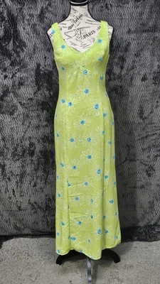 Vtg Rampage Maxi Dress Juniors 5 Sun Flower Babydoll 90s Y2K Retro Hoco Prom - Image 1 of 4