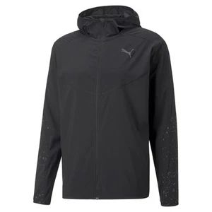 Puma Reflective Printed Woven Full Zip Running Jacket Mens Size XXL Casual Athl - Picture 1 of 2