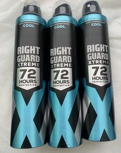 Right Guard Cool Mens Deodorant 3 x 250ml 48H Anti-Perspirant Spray - Picture 1 of 6