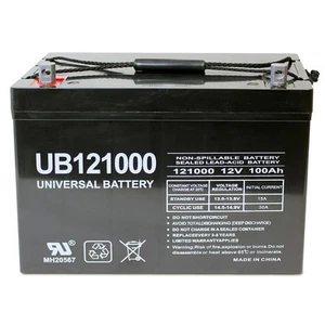 12 Volt - 100 Ah - UB121000 (Group 27) - AGM Battery - Picture 1 of 1