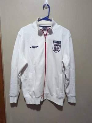 ENGLAND Umbro Football Training Official Jacket White Mens Size M - Image 1 of 3