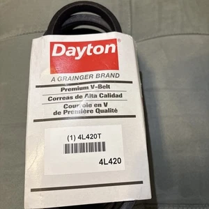 Dayton 4L420 4L420 V-Belt, 42" Outside Length, 1/2" Top Width, 1 Ribs - Picture 1 of 3