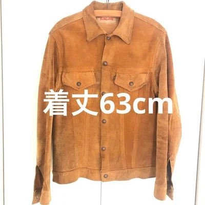 Levi's Big E 60s Vintage Suede Jacket Brown Leather Type III Trucker USA - Image 1 of 4