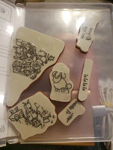 Stampin Up SANTA PAWS Dogs Puppy Cats Kittens Christmas Tree Stamps Meowy Paw - Picture 1 of 3