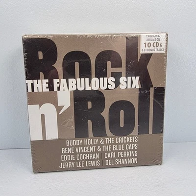 Fabulous Six 10 CD Rock n Roll Holly Vincent Cochran Perkins Jerry Lewis Shannon - Image 1 of 4