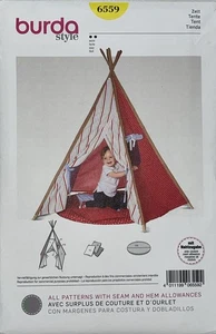burda style - Pattern 6559 - Kids Play - Tent, Teepee, Playhouse - Uncut - Picture 1 of 2