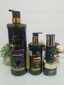 4 In 1 Skin DOCTOR PARIS Gluta Glow Brightening Shower Gel +Lotion 400ml + Cream - Picture 1 of 5