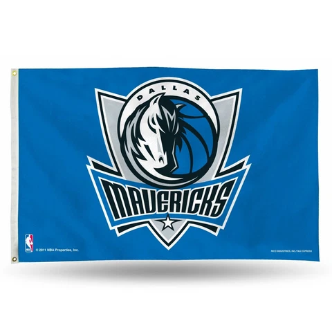 DALLAS MAVERICKS OFFICIAL NBA 3 X 5 BANNER FLAG W/ GROMMETS  INDOOR OR OUTDOOR Cover