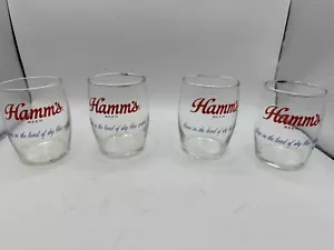 1 Vintage Hamm's Beer Small Glass Advertising Brewiana Sky Blue Waters RARE - Picture 1 of 8