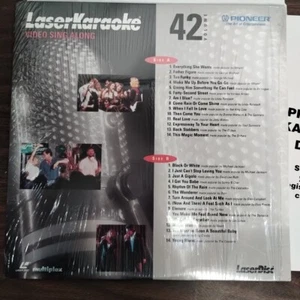 4PIONEER Vintage Karaoke Laser Disc Music Vol 42 Video Sing along Soul Pop Hits - Picture 1 of 12