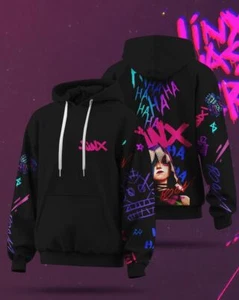 League of Legends, Jinx Hoodie Unisex, Arcane, Vi, Powder *NEW MODEL* Fashion - Picture 1 of 4