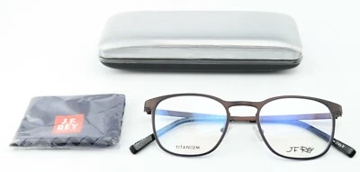 JF Rey Glasses Frame JF2779 9520 49-20 148 Blue Copper Titanium Square Men Fra - Image 1 of 4