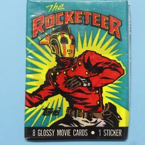 1991 Topps/Disney "The Rocketeer" paquete de 8 tarjetas de película brillantes - (perfil) - Imagen 1 de 2