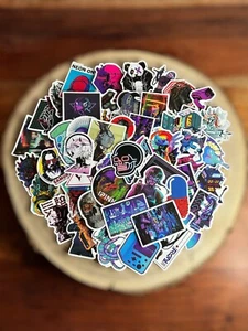 🍀 50 Cyberpunk-Design Naklejki Naklejki na np. Laptop Skateboard Stickerbomb - Zdjęcie 1 z 1