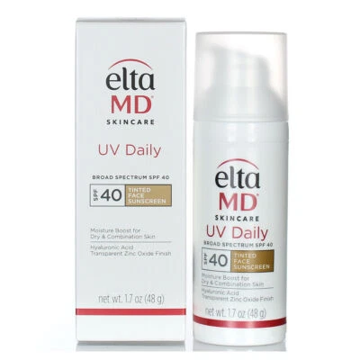 Elta MD УФ ежедневный широкий спектр SPF 40 тонированный 1,7 унц/48 г новый в коробке срок годности: 11/2026 - Изображение 1 из 3