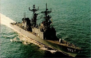 Vintage USS John Rodgers DD-983 United States Navy Zerstörer Postkarte - Bild 1 von 2