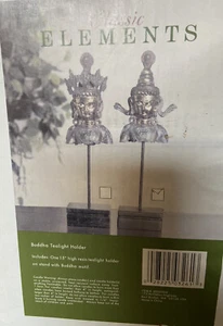 Elements (1) Buddha 15" hoher Teelicht Kerzenhalter NEU - Bild 1 von 3