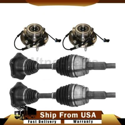 FOR 2002-2006 CHEVROLET AVALANCHE 1500 4WD 4X CV JOINTS AXLE & WHEEL BEARING KIT - Image 1 of 4