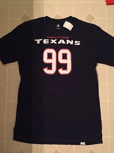 NFL Apparel Houston Texans T-Shirt Youth XL J.J. Watt 99 Navy Blue Graphic - Picture 1 of 3