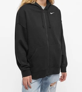 Nike Women's Sportswear Club Fleece oversized Pullover Zipper - Picture 1 of 2