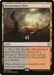 MTG Khans of Tarkir KTK Bloodstained Mire MINT - Picture 1 of 1