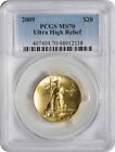 2009 $20 Double Eagle Ultra High Relief Gold Ms70 Pcgs