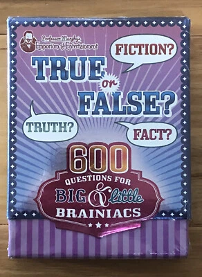 Professor Murphy’s Emporium Of Entertainment Quiz Cards-True Or False NEW - Image 1 of 3