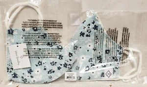 Vera Bradley Floating Ditsy Cotton Fitted Face Mask Adult Women Men NWT QTY 2 - Picture 1 of 2