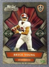 2021 Wild Card 3 /25 Alumination BRYCE YOUNG #ANBC-7 ,2 Green 10s NP-MINT Center
