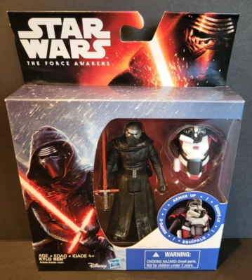 KYLO REN SW EP VII FORCE AWAKENS ARMOR UP 3.75" ACTION FIGURE HASBRO DISNEY NRFP - Imagem 1 de 3