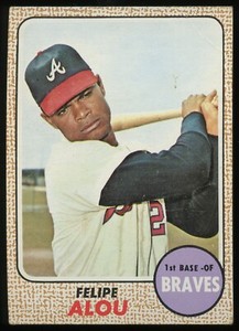 1968 Topps Felipe Alou #55 - Atlanta Braves - Vintage VG