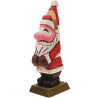  Christmas Glasses Stand Wooden Office Santa Statue Figurine