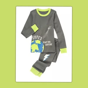 NWT 4 Gymboree GYMMIES sleepwear PJs Pajamas 2pc SUPER HERO READY FOR BED - Picture 1 of 2