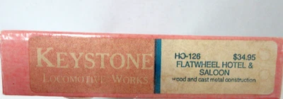 HO SCALE KEYSTONE LOCOMOTIVE WORKSHO-126 FLATWHEEL HOTEL & SALOON - Image 1 of 3