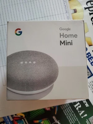 Google Home Mini Smart Speaker - Chalk (GA00210-US) - BRAND NEW SEALED - Image 1 of 2