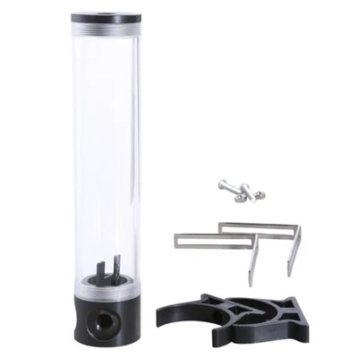 240mm Cylinder Water G1/4 Thread Water Cooling Pump Reservoir for Computer PC - Image 1 of 4