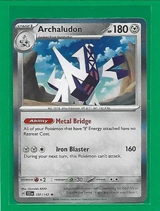 Pokémon TCG SV-Stellar Crown Archaludon #107/142 Holo Rare - Picture 1 of 2