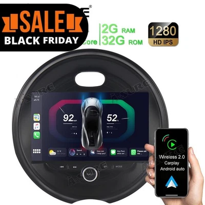 2+32GB Android 14 Autoradio GPS Navi Carplay für BMW Mini Cooper F55 2014-2019 - Bild 1 von 4