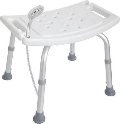 Altus Adjustable Shower Chair Stool Aluminium Frame Shower Bench Seat - image 1 of 4